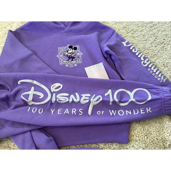 Disneys 100Th Anniversary Mickey Mouse Kids Sweat Suit Size 4 T New With Tags - Picture 2 of 8